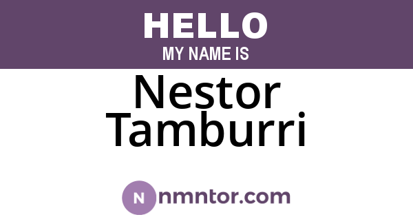 Nestor Tamburri