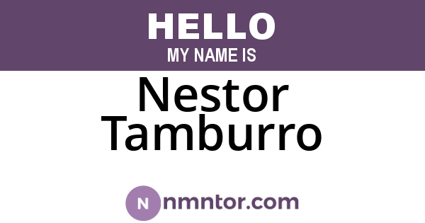Nestor Tamburro