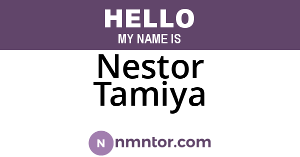 Nestor Tamiya