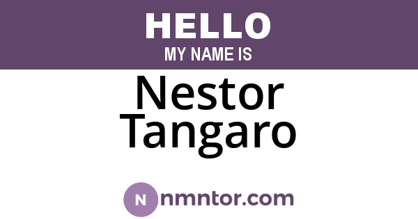 Nestor Tangaro