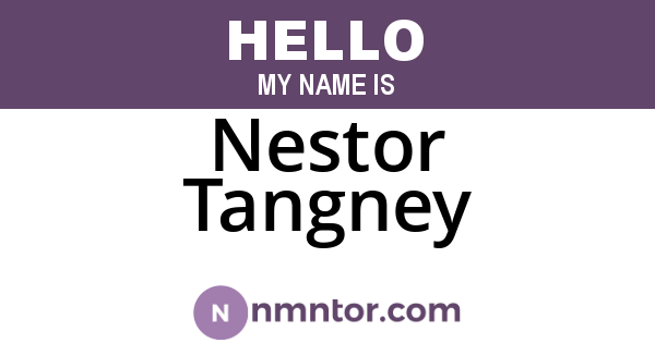 Nestor Tangney