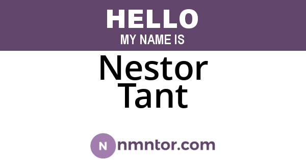 Nestor Tant