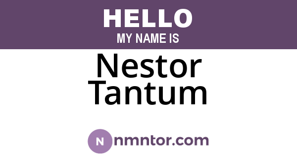 Nestor Tantum
