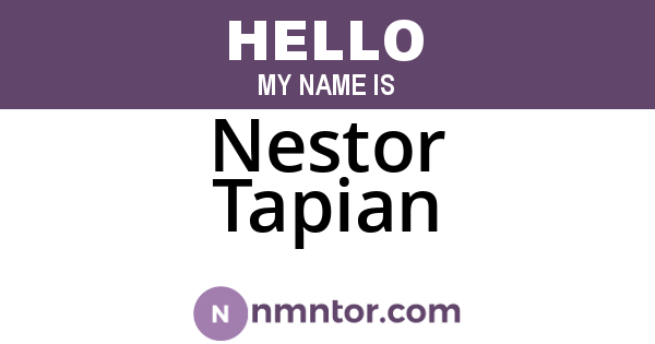 Nestor Tapian