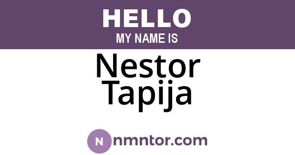 Nestor Tapija