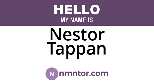 Nestor Tappan