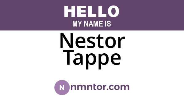 Nestor Tappe