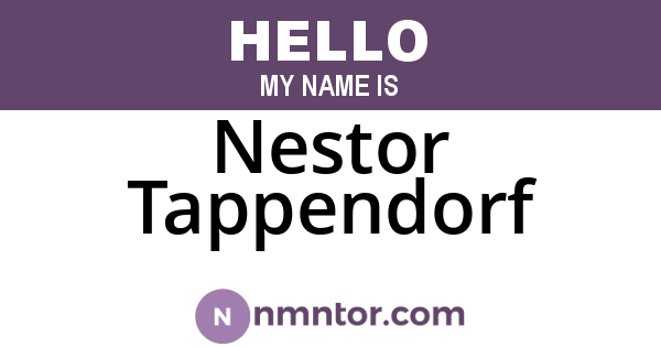 Nestor Tappendorf