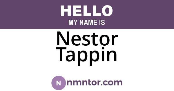 Nestor Tappin