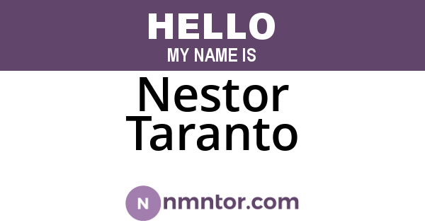 Nestor Taranto