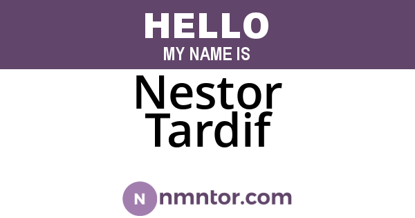 Nestor Tardif