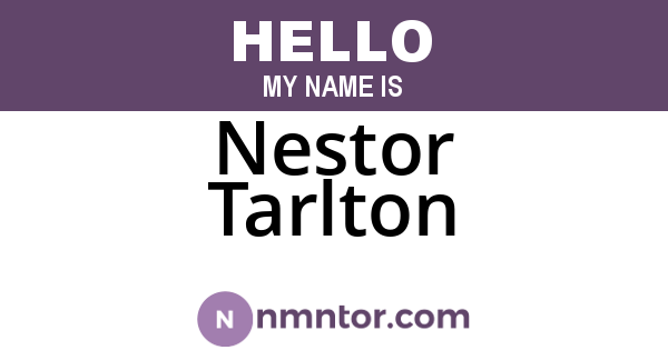 Nestor Tarlton