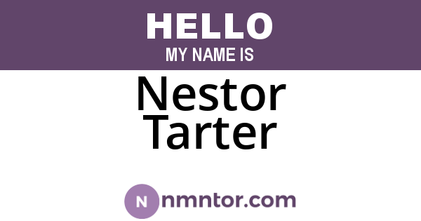 Nestor Tarter