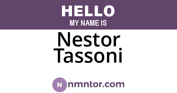 Nestor Tassoni