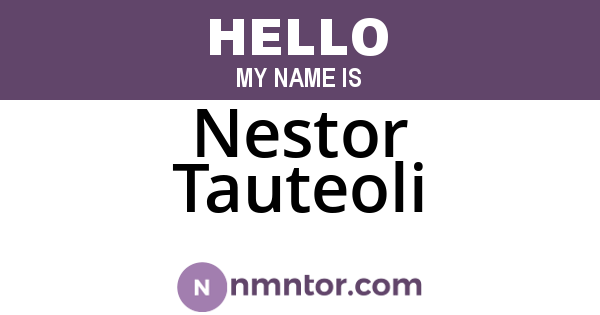 Nestor Tauteoli