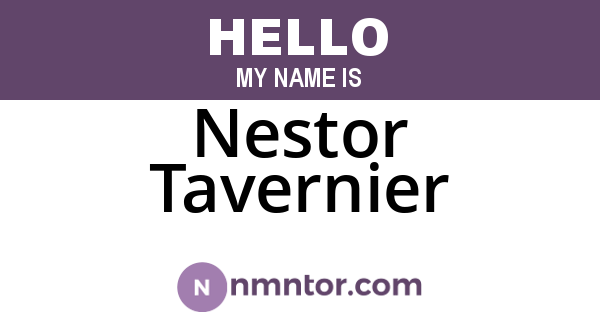 Nestor Tavernier