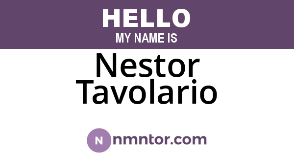 Nestor Tavolario