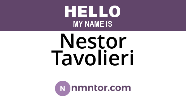 Nestor Tavolieri