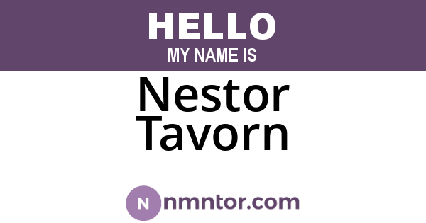 Nestor Tavorn