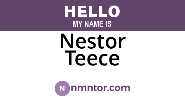 Nestor Teece
