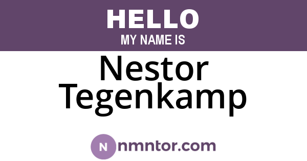 Nestor Tegenkamp
