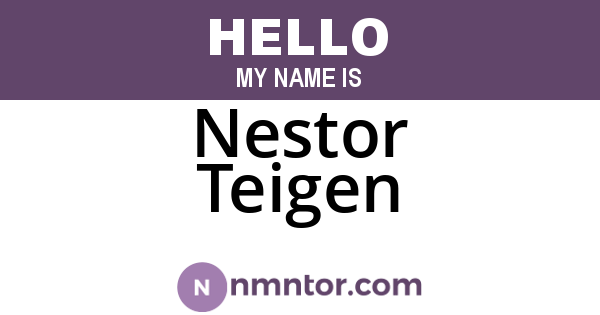 Nestor Teigen