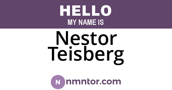 Nestor Teisberg