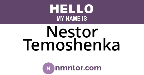 Nestor Temoshenka