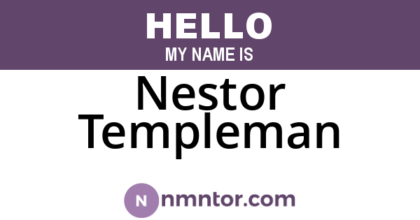 Nestor Templeman