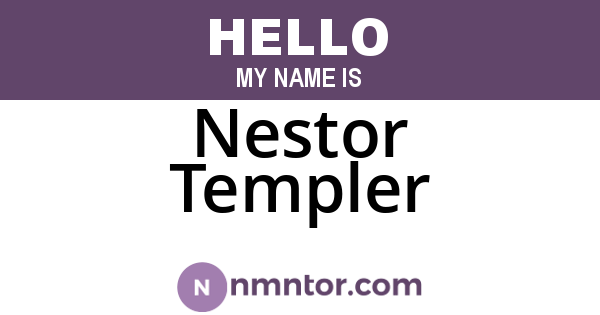 Nestor Templer