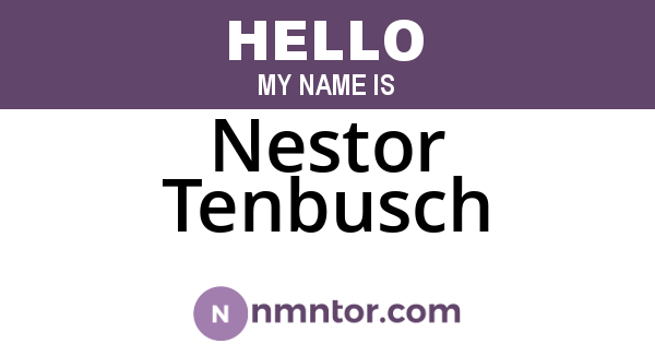 Nestor Tenbusch