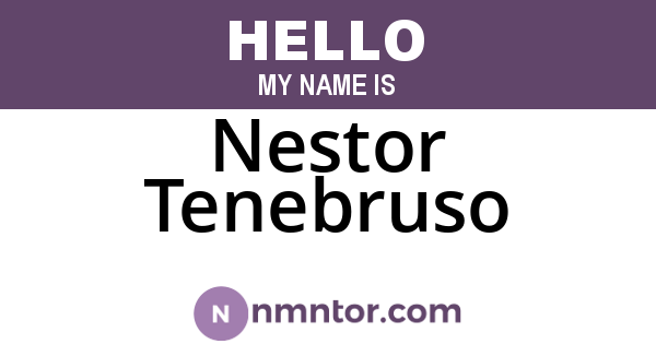 Nestor Tenebruso
