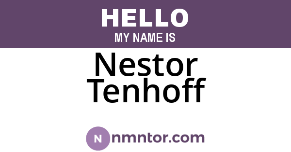 Nestor Tenhoff