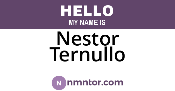 Nestor Ternullo