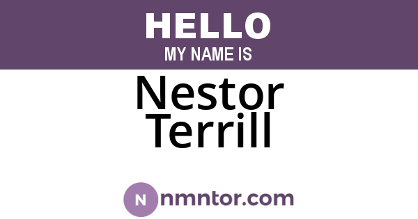 Nestor Terrill
