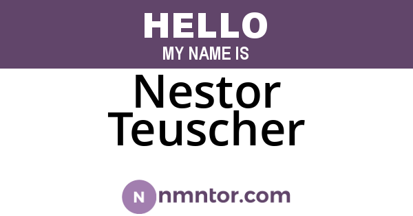 Nestor Teuscher