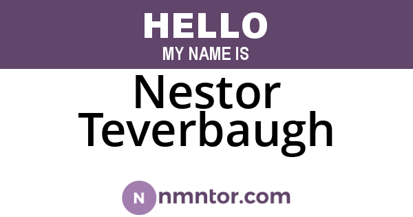 Nestor Teverbaugh