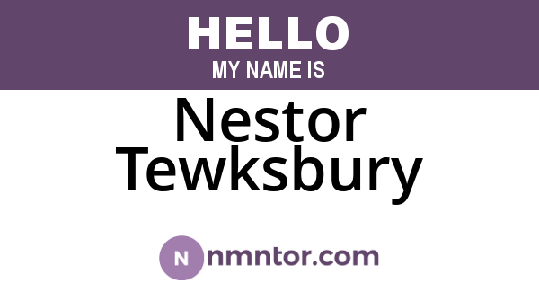 Nestor Tewksbury