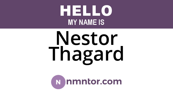 Nestor Thagard