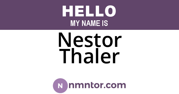Nestor Thaler