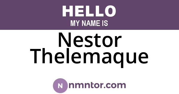 Nestor Thelemaque