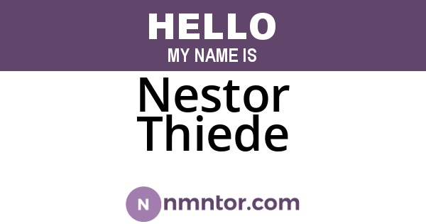 Nestor Thiede