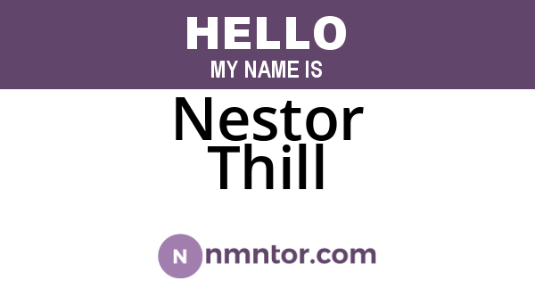Nestor Thill