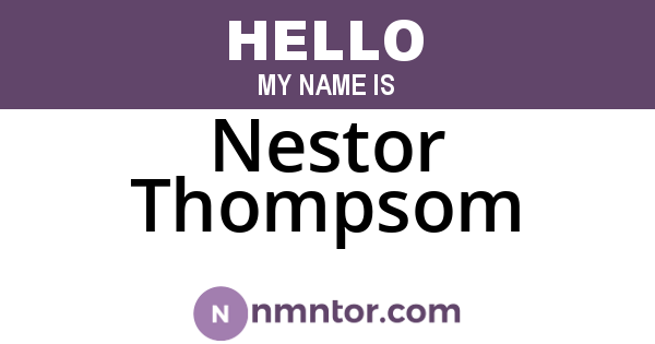 Nestor Thompsom