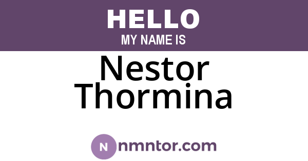 Nestor Thormina