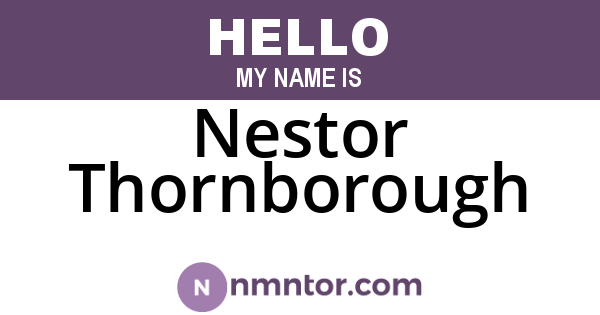 Nestor Thornborough