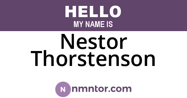 Nestor Thorstenson