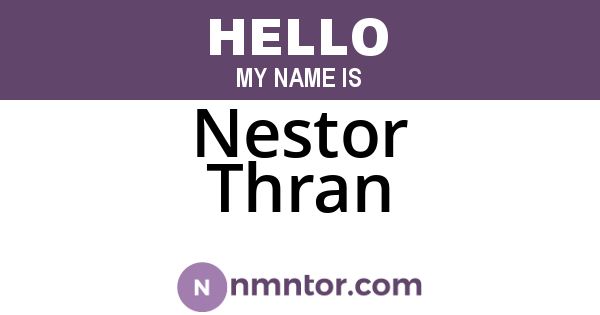 Nestor Thran