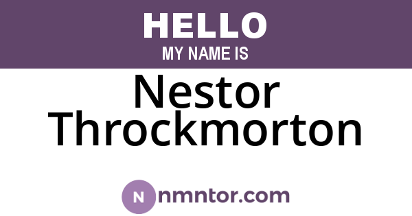 Nestor Throckmorton