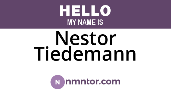 Nestor Tiedemann